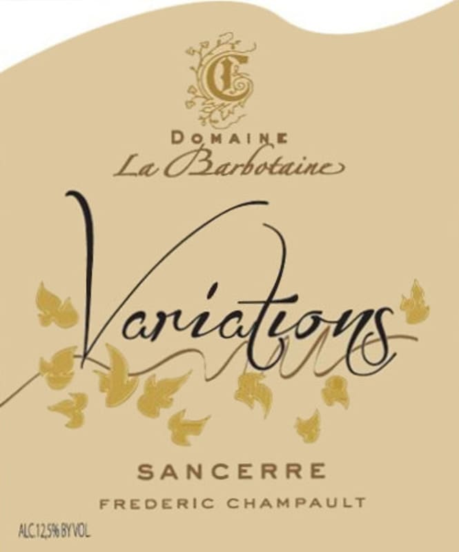 Domaine La Barbotaine Sancerre Variations 2015 Front Label