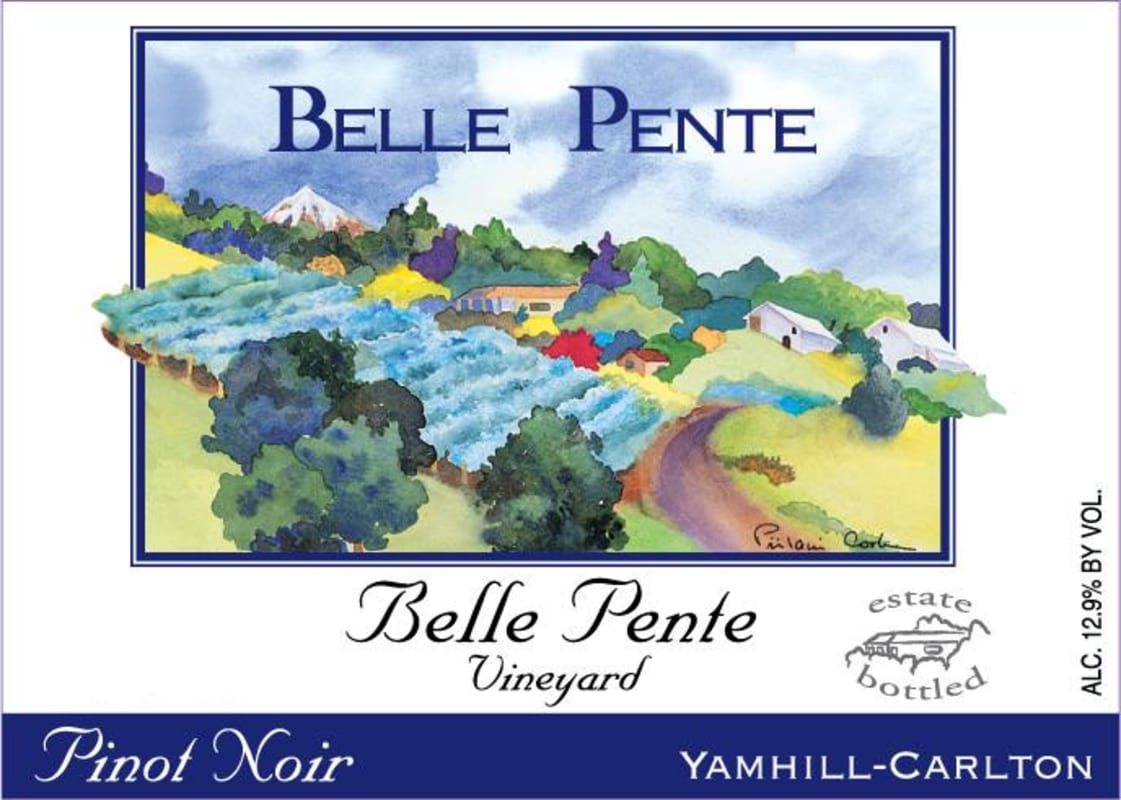 Belle Pente Vineyard Pinot Noir 2011 Front Label