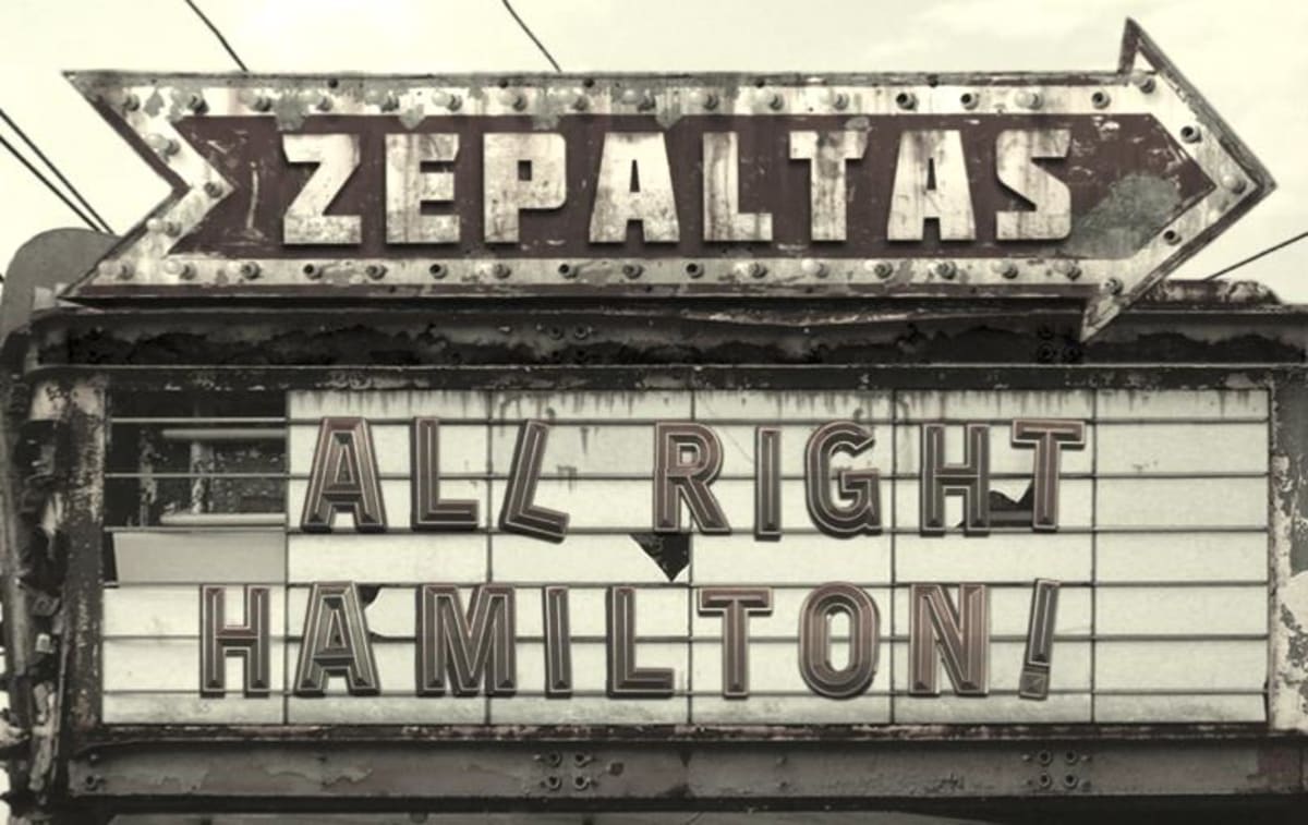 Zepaltas All Right Hamilton White 2013 Front Label