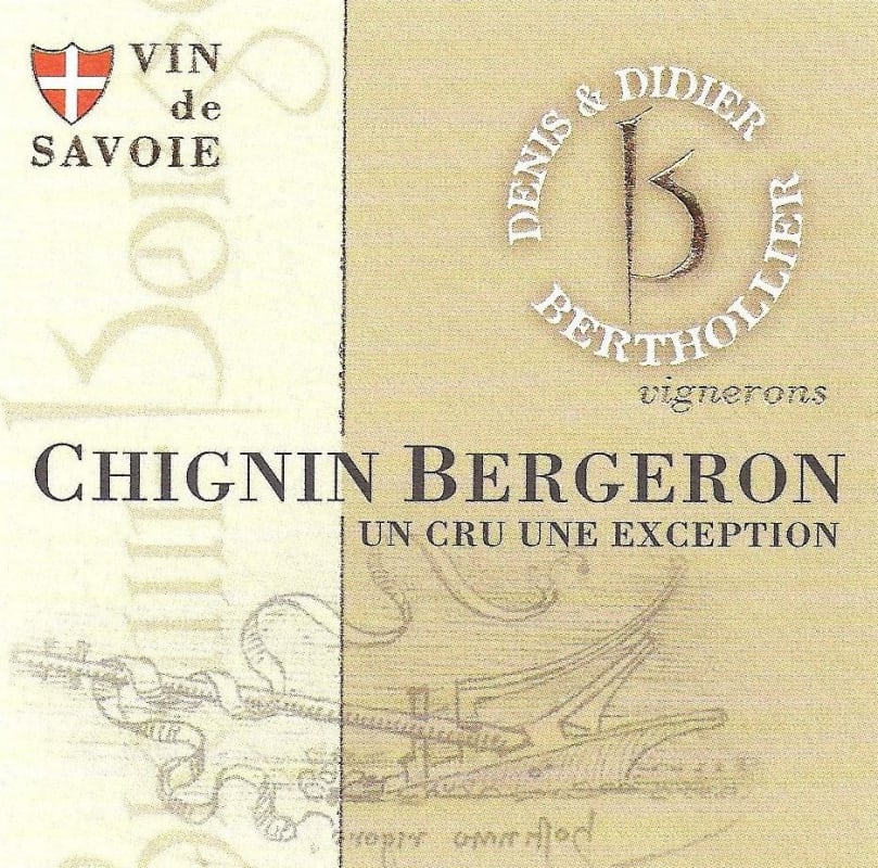 Domaine la Combe des Grand Vignes Savoie Chignin Bergeron Un Cru Une Exception 2011 Front Label