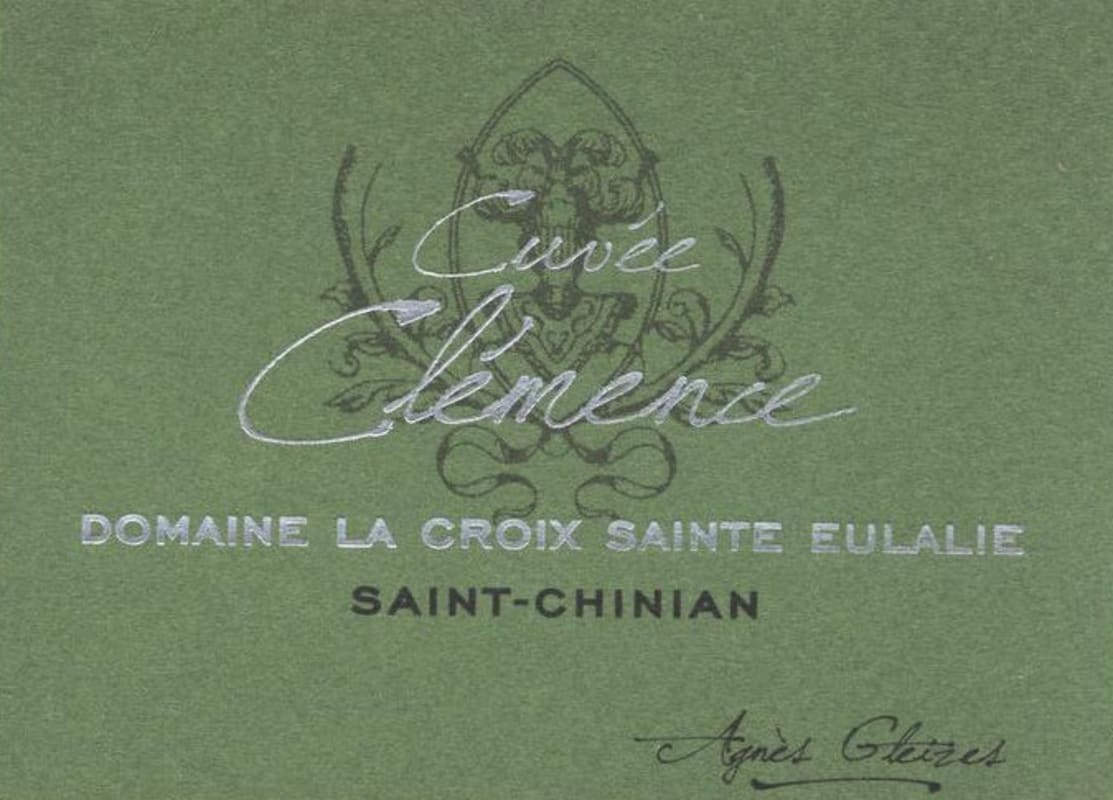 Domaine La Croix Sainte Eulalie Saint-Chinian Cuvee Clemence 2011 Front Label
