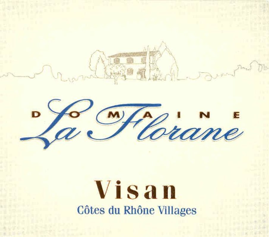Domaine la Florane Cotes du Rhone Villages Visan 2008 Front Label
