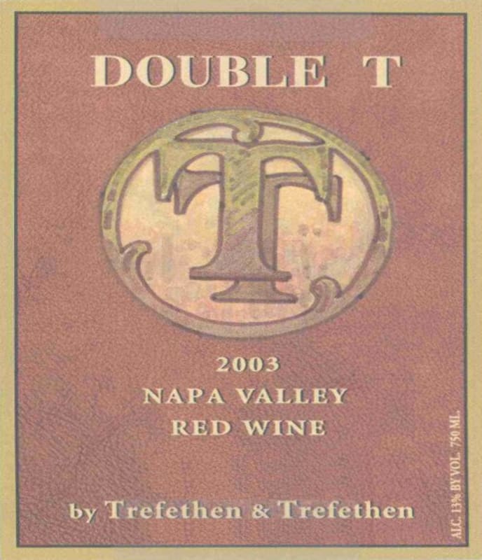 Trefethen Double T Red 2003 Front Label