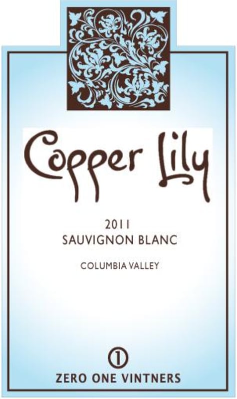 Zero One Vintners Copper Lilly Sauvignon Blanc 2011 Front Label