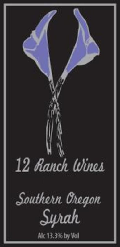 12 Ranch Wines Syrah 2012 Front Label