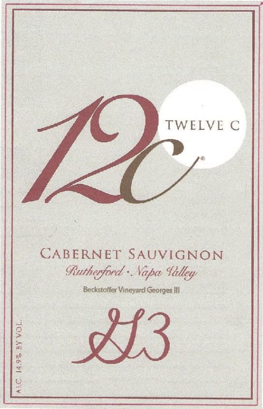 12C Wines G3 Beckstoffer Georges III Vineyard Cabernet Sauvignon 2013 Front Label