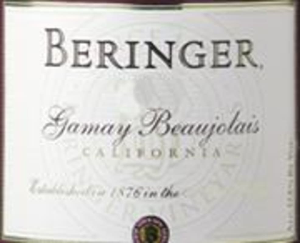Beringer Gamay Beaujolais 1997 Front Label