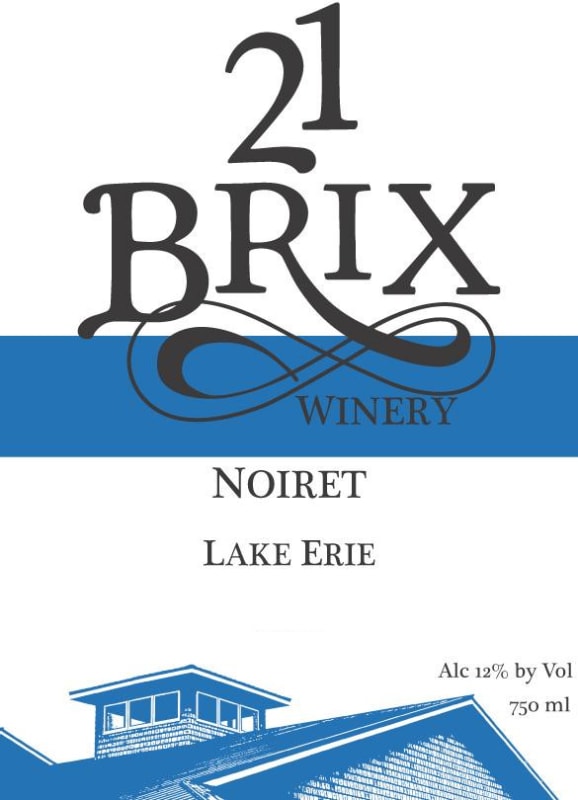 21 Brix Winery Noiret 2013 Front Label