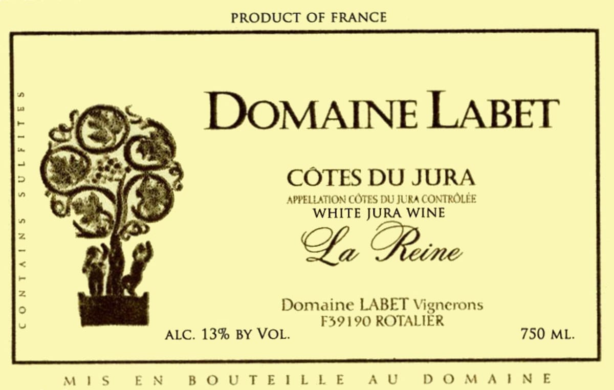Domaine Labet Cotes du Jura La Reine Chardonnay 2013 Front Label