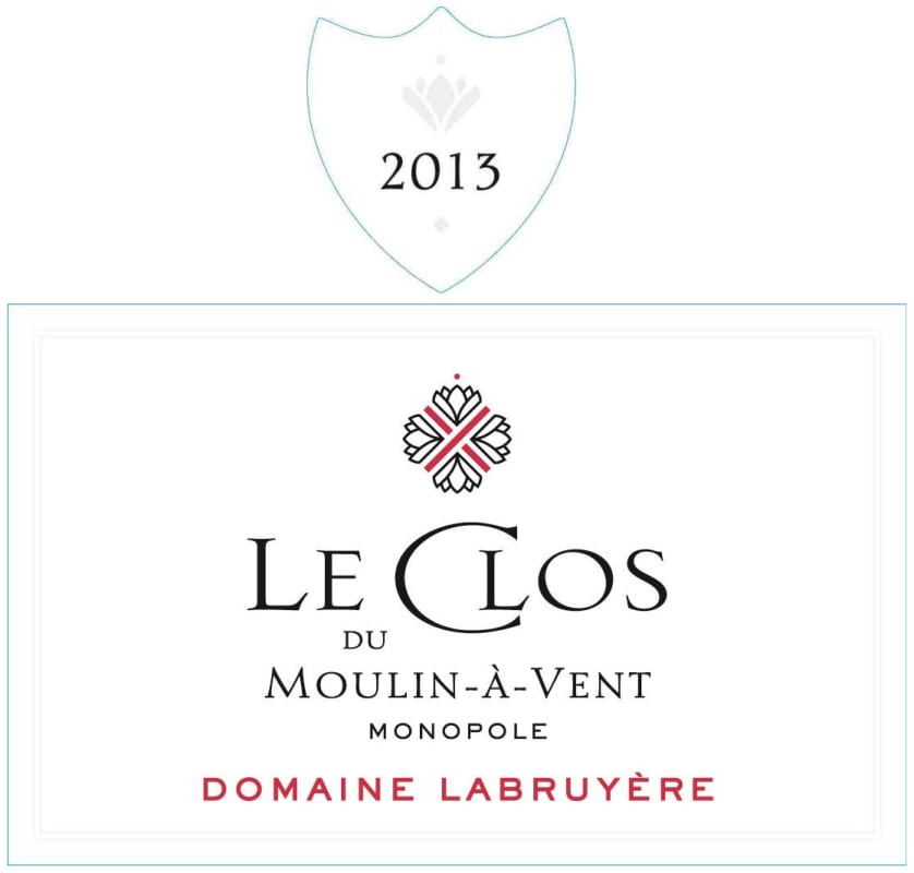 Domaine Labruyere Moulin-a-Vent Le Clos Monopole 2013 Front Label