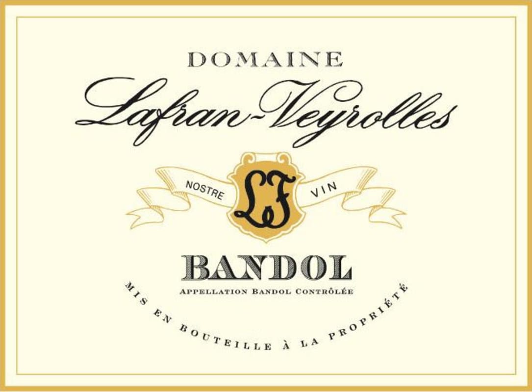 Domaine Lafran-Veyrolles Bandol 2011 Front Label