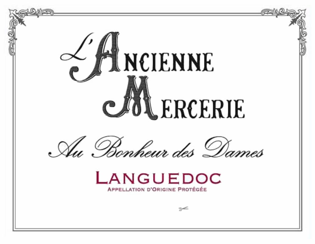 Domaine L'Ancienne Mercerie Coteaux du Languedoc Au Bonheur des Dames 2015 Front Label