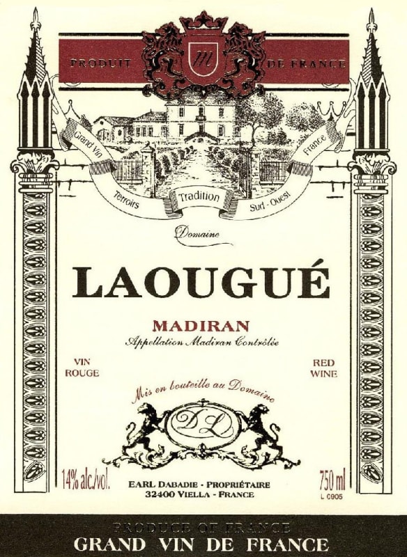 Domaine Laougue Madiran Tradition 2004 Front Label
