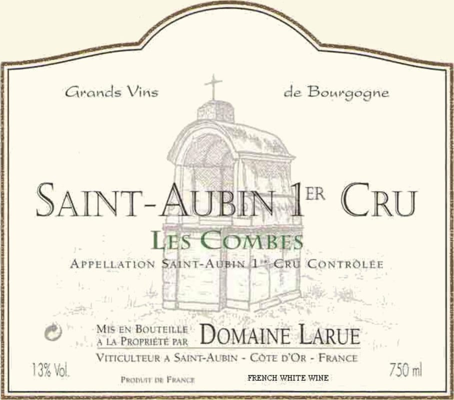 Domaine Larue Saint-Aubin Les Combes Premier Cru 2005 Front Label