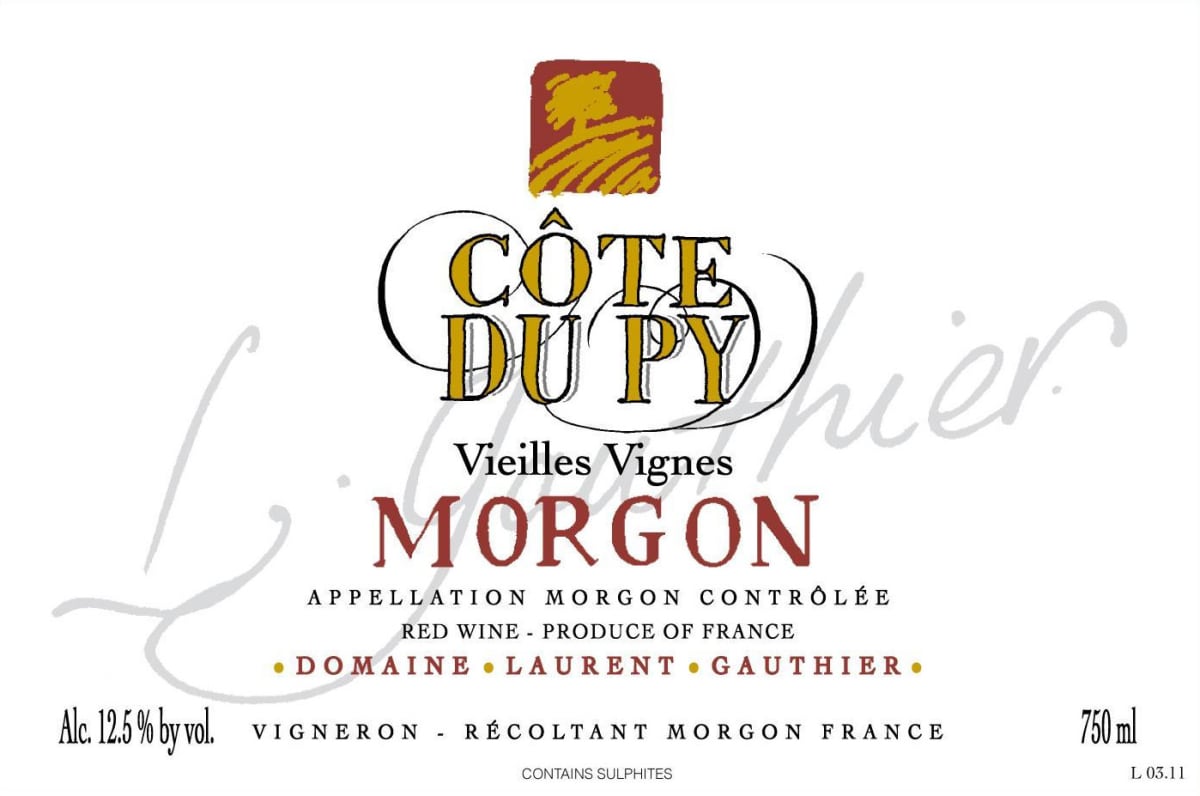 Domaine Laurent Gauthier Morgon Vieilles Vignes 2011 Front Label