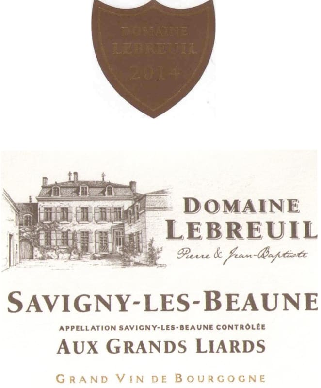 Domaine Lebreuil Savigny-les-Beaune Les Grands Liards 2014 Front Label