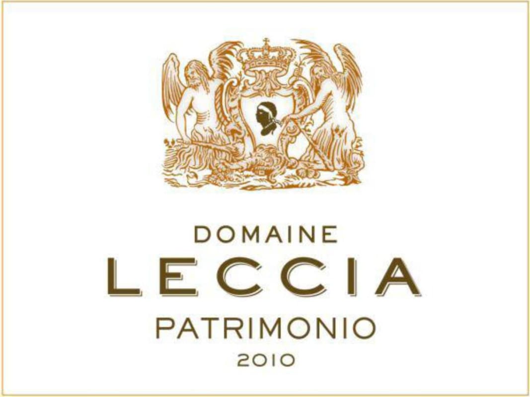 Domaine Leccia Patrimonio 2010 Front Label