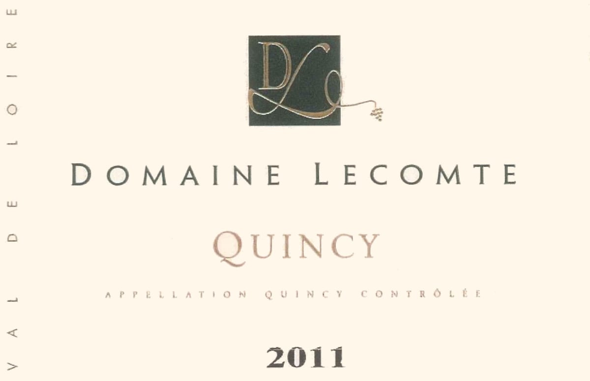 Domaine Lecomte Quincy 2011 Front Label