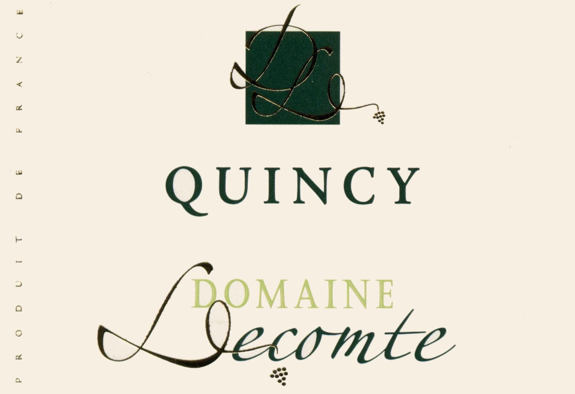 Domaine Lecomte Quincy 2008 Front Label