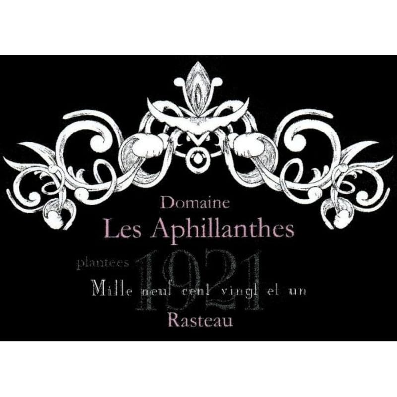 Domaine Les Aphillanthes Rasteau 1921 2013 Front Label