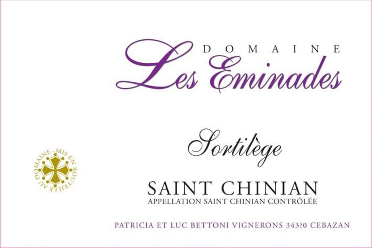 Domaine Les Eminades Saint Chinian Sortilege 2007 Front Label