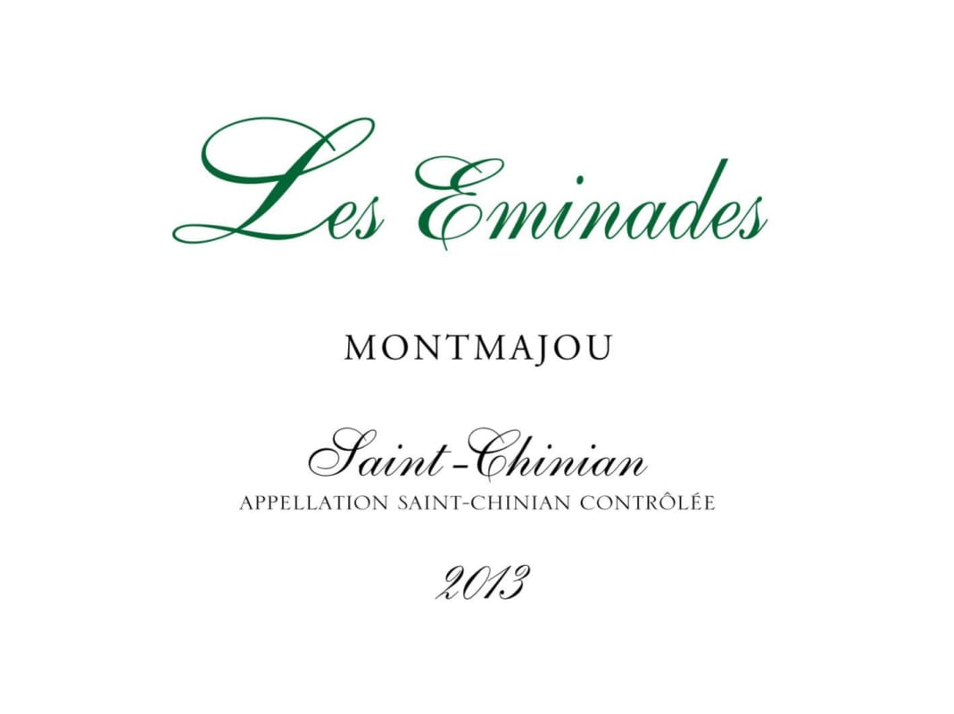Domaine Les Eminades Saint-Chinian Montmajou Blanc 2013 Front Label