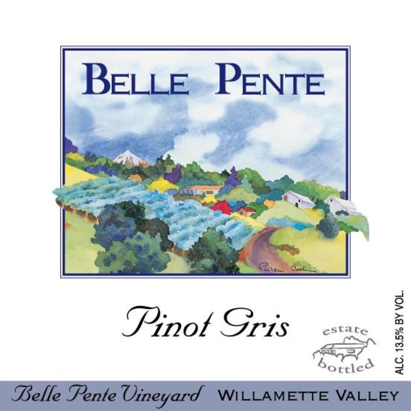 Belle Pente Pinot Gris 2013 Front Label