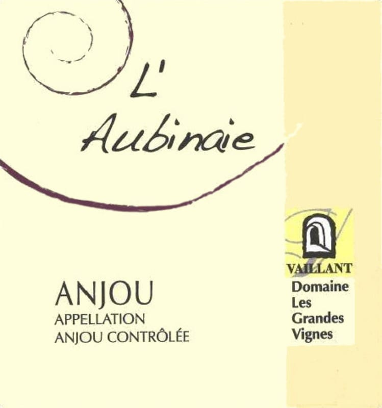 Domaine les Grandes Vignes Anjou L'Aubinaie Rouge 2015 Front Label