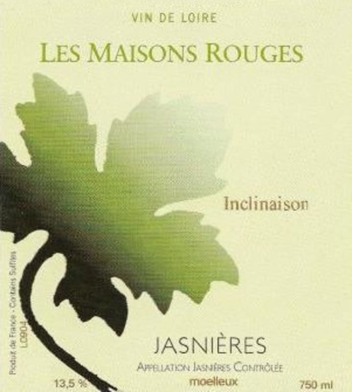 Domaine Les Maisons Rouges Jasnieres Inclinaison 2010 Front Label