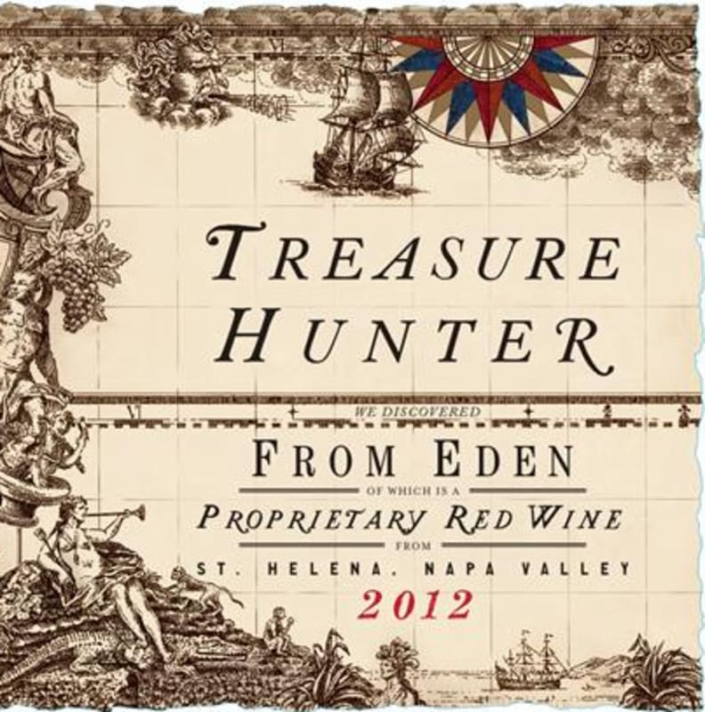 3 Finger Wine Co. Treasure Hunter From Eden Proprietary Red Blend 2012 Front Label