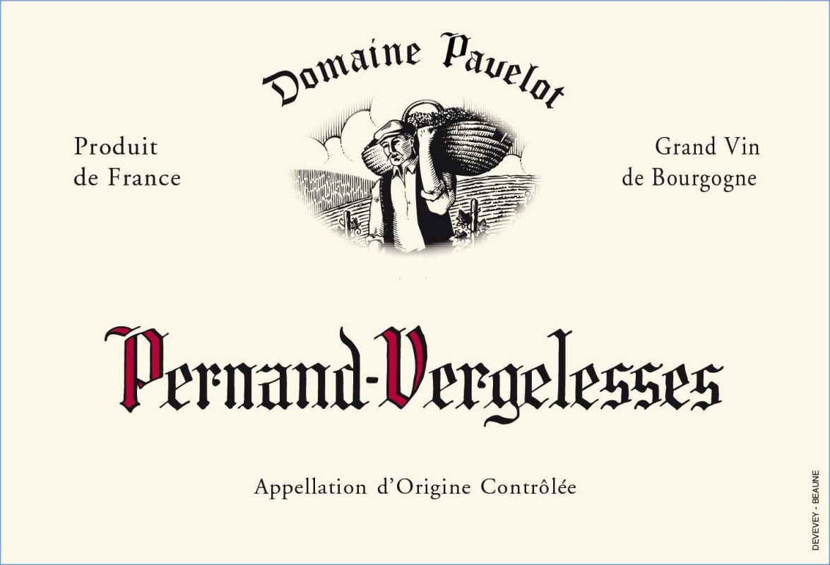 Domaine Lise Pavelot Pernand-Vergelesses Rouge 2009 Front Label