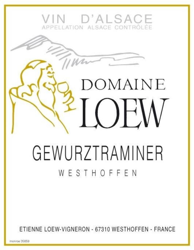 Domaine Loew Wethoffen Gewurztraminer 2015 Front Label