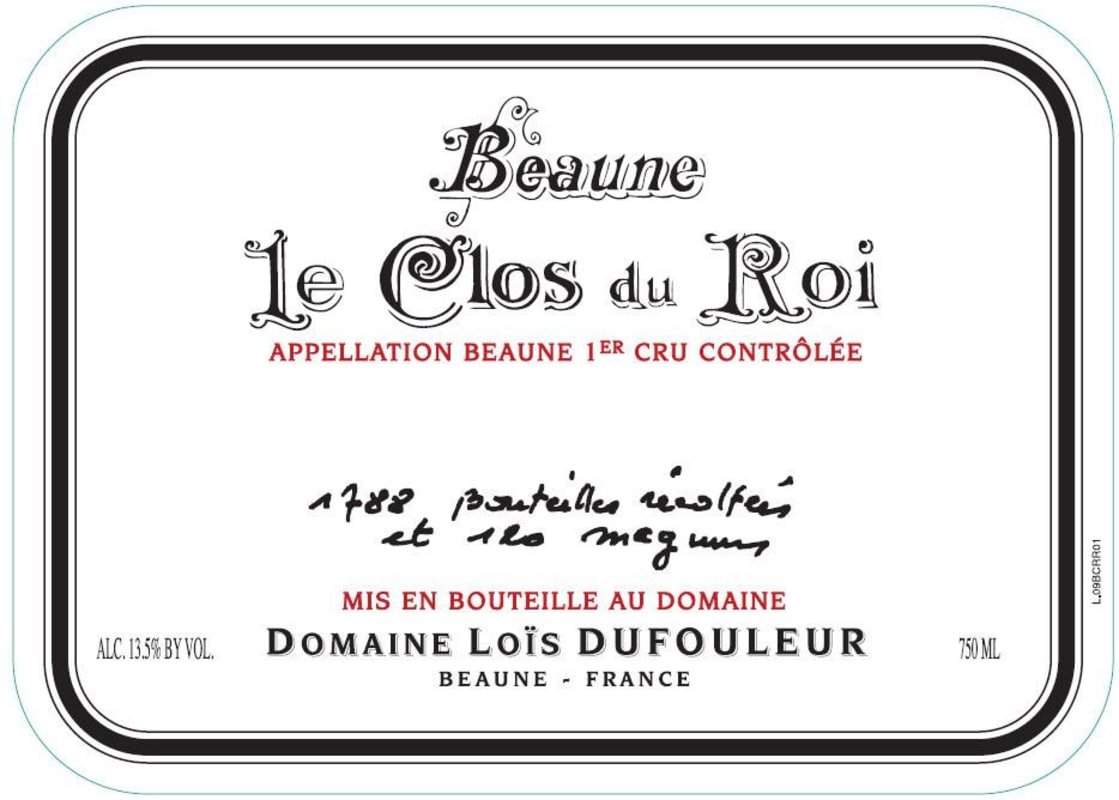 Domaine Lois Dufouleur Beaune le Clos du Roi Premier Cru 2012 Front Label