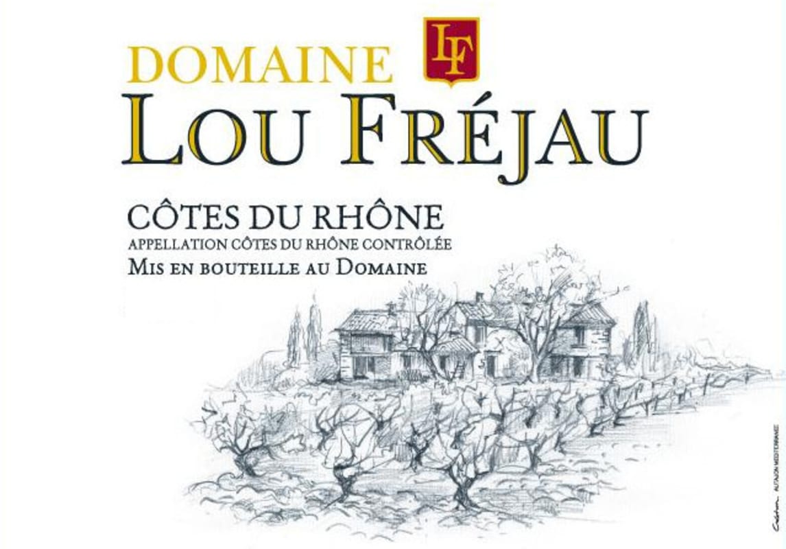 Domaine Lou Frejau Cotes du Rhone 2009 Front Label