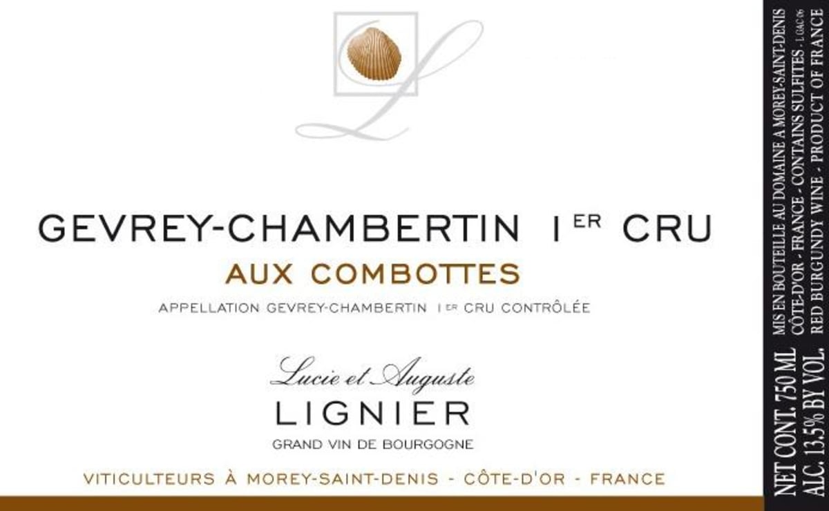 Domaine Lucie et Auguste Lignier Gevrey-Chambertin Aux Combottes Premier Cru 2007 Front Label