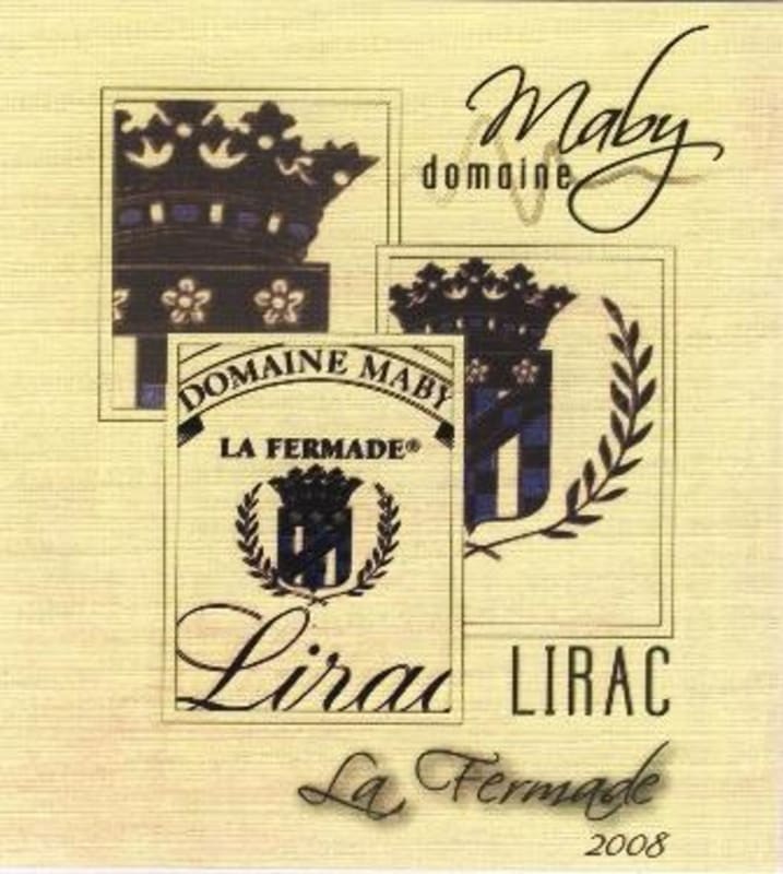 Domaine Maby Lirac La Fermade 2008 Front Label