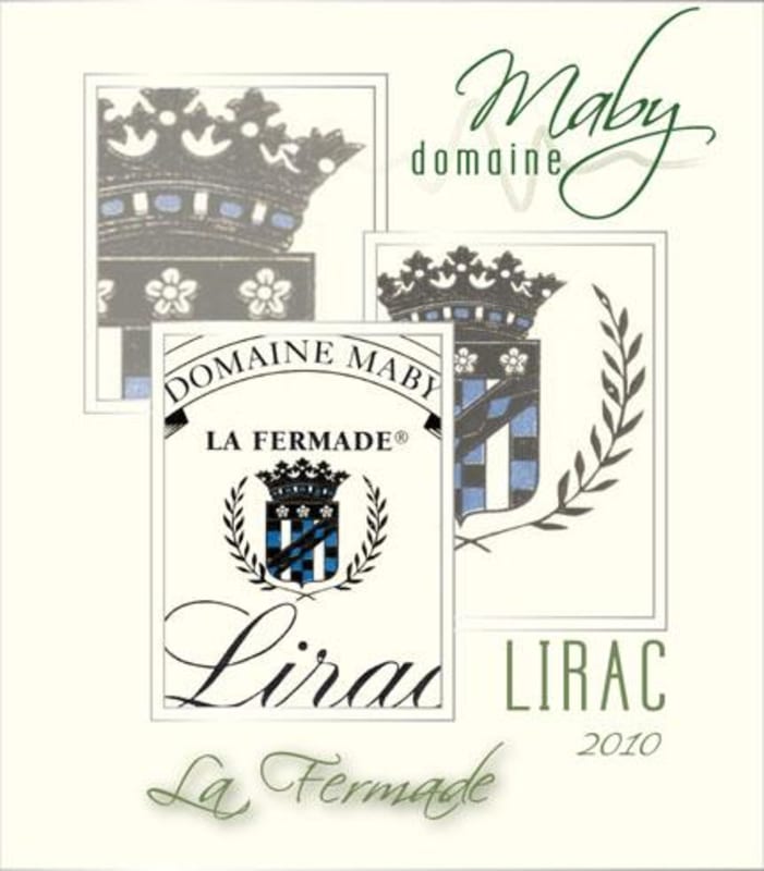 Domaine Maby Lirac La Fermade Blanc 2010 Front Label