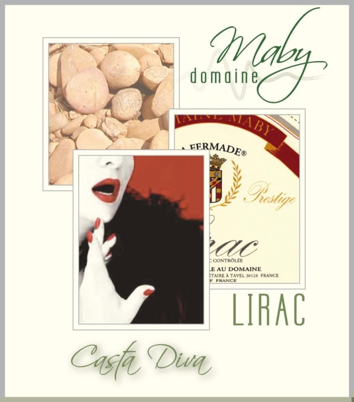 Domaine Maby Lirac Casta Diva Cuvee Prestige 2015 Front Label