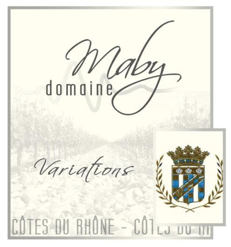 Domaine Maby Cotes du Rhone Variations 2012 Front Label