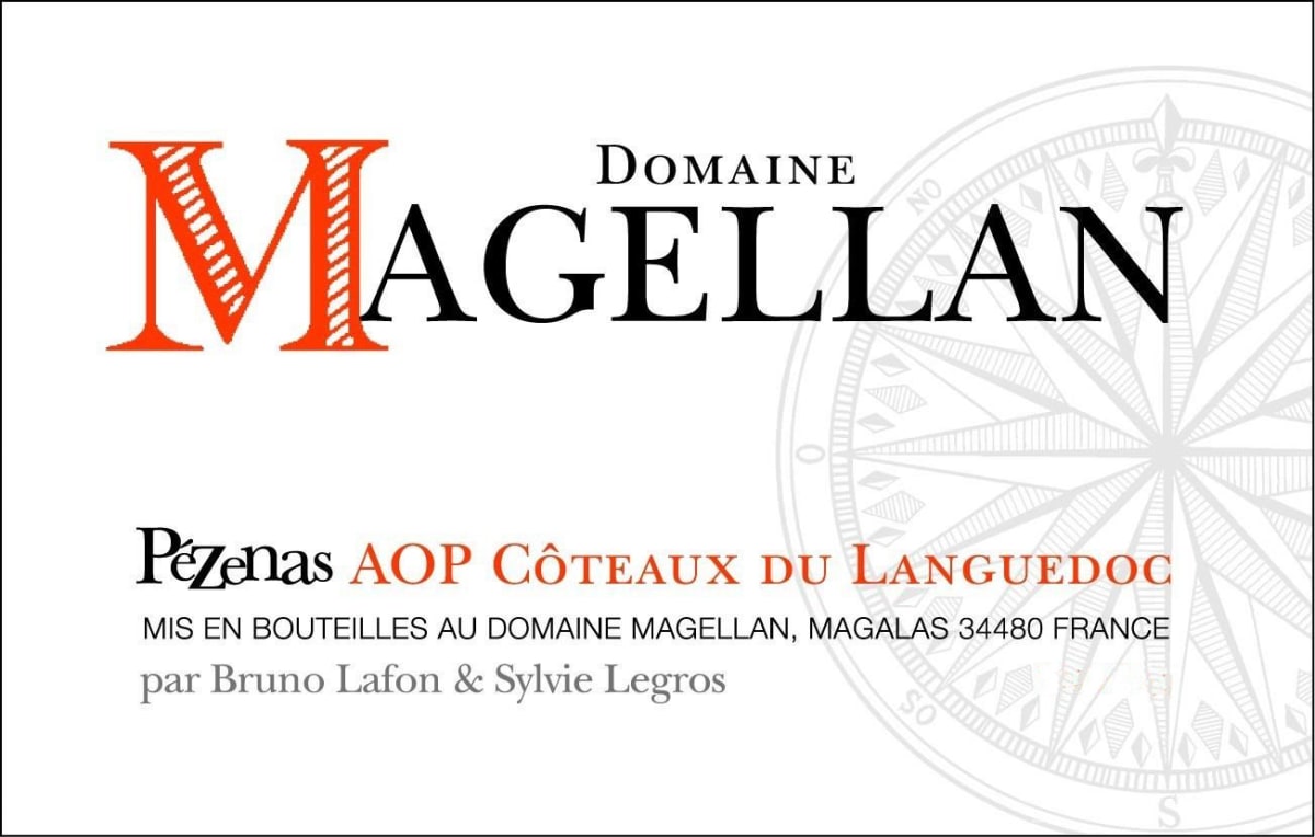 Domaine Magellan Pezenas 2013 Front Label