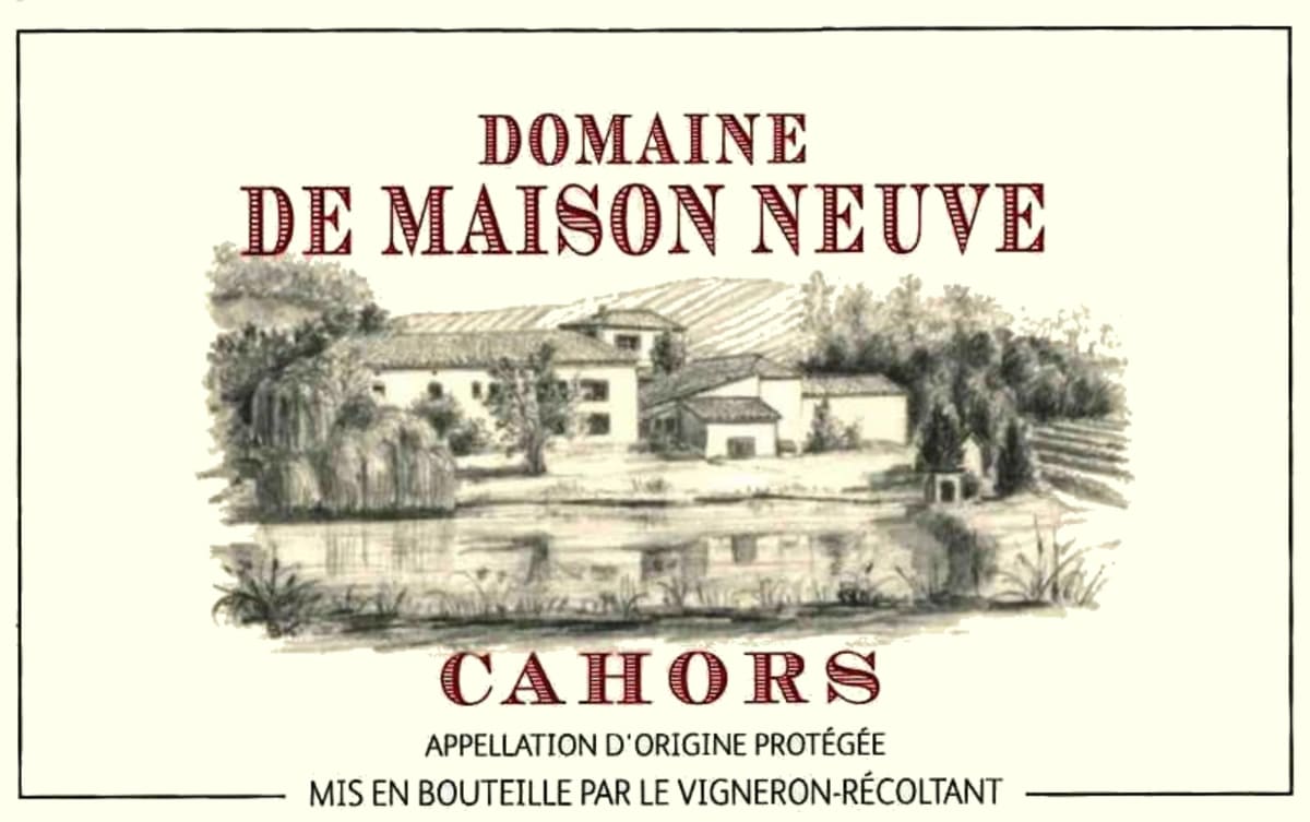Domaine Maison Neuve Cahors 2012 Front Label