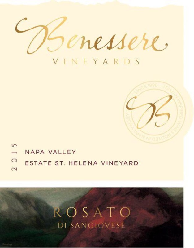 Benessere Rosato 2015 Front Label