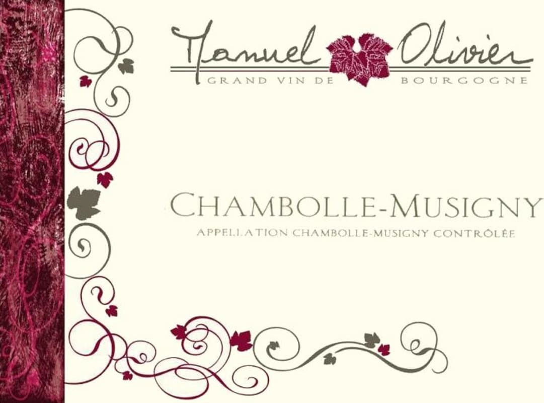 Domaine Manuel Olivier Chambolle-Musigny 2014 Front Label