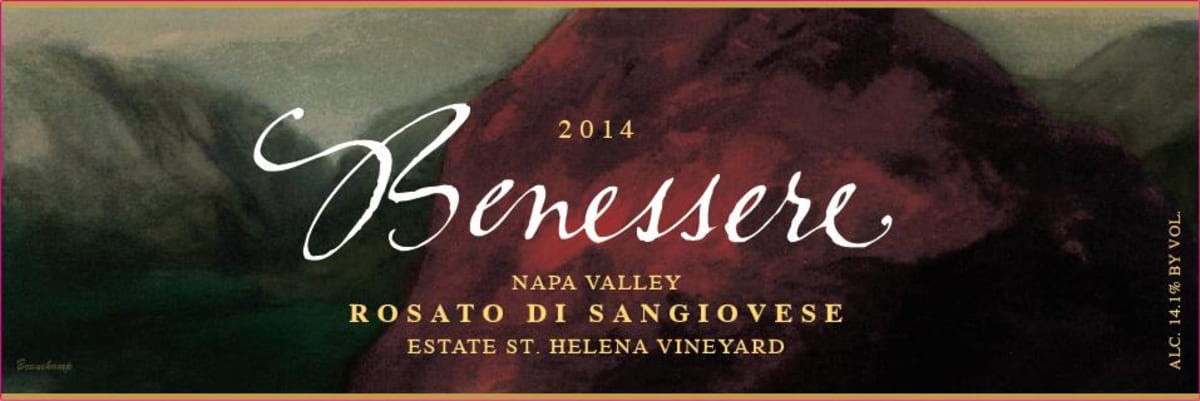 Benessere Rosato 2014 Front Label