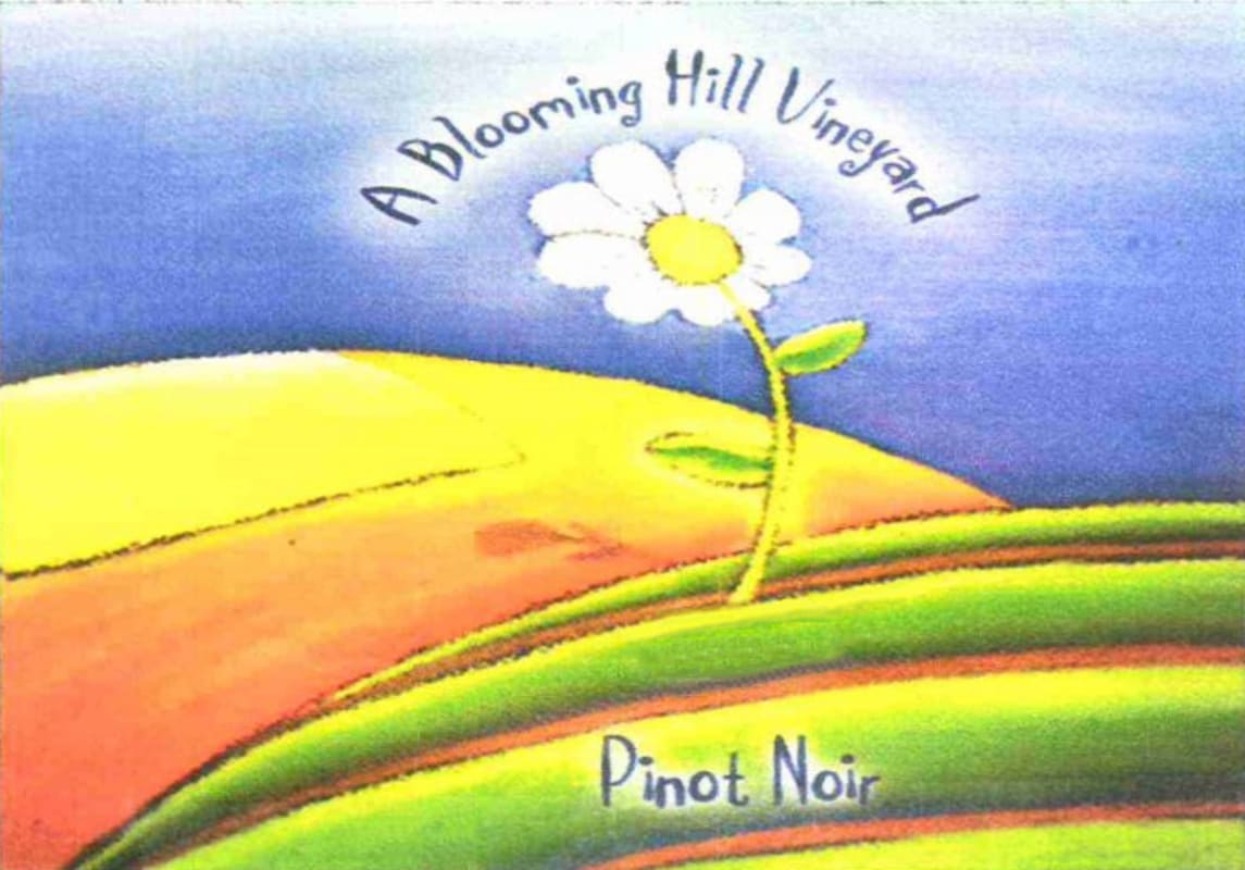 A Blooming Hill Vineyard Pinot Noir 2012 Front Label