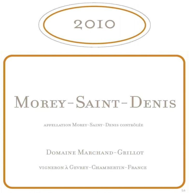 Domaine Marchand-Grillot Morey-Saint-Denis 2010 Front Label