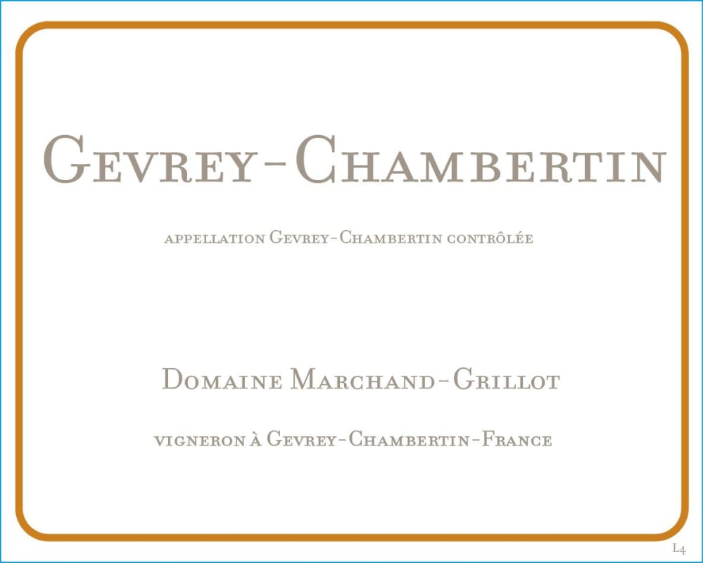 Domaine Marchand-Grillot Gevrey-Chambertin 2012 Front Label