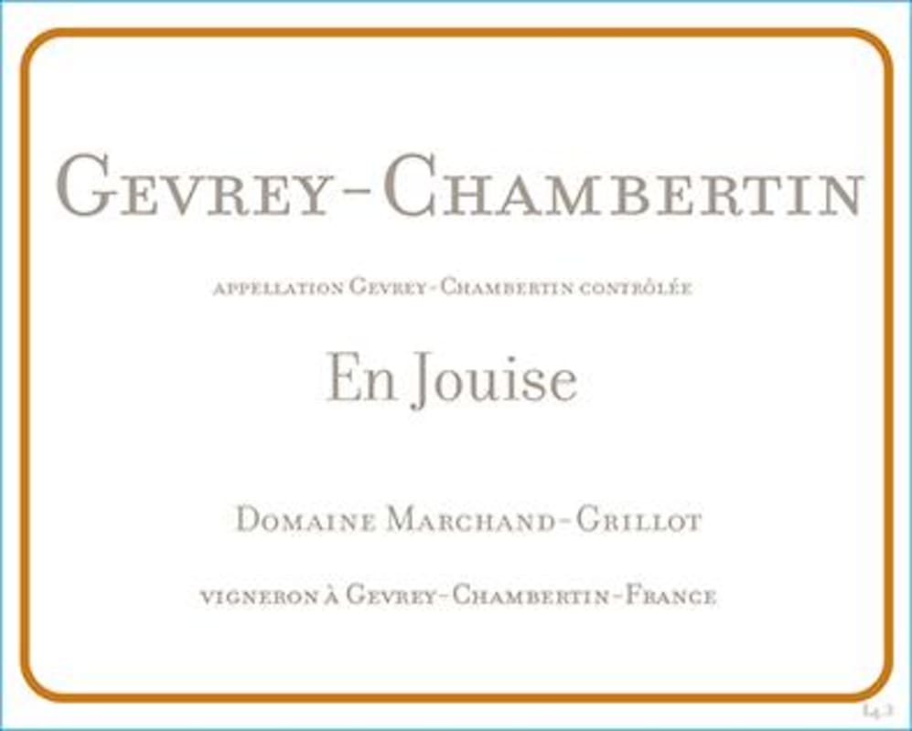 Domaine Marchand-Grillot Gevrey-Chambertin En Jouise 2014 Front Label
