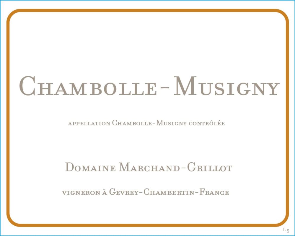 Domaine Marchand-Grillot Chambolle-Musigny 2012 Front Label