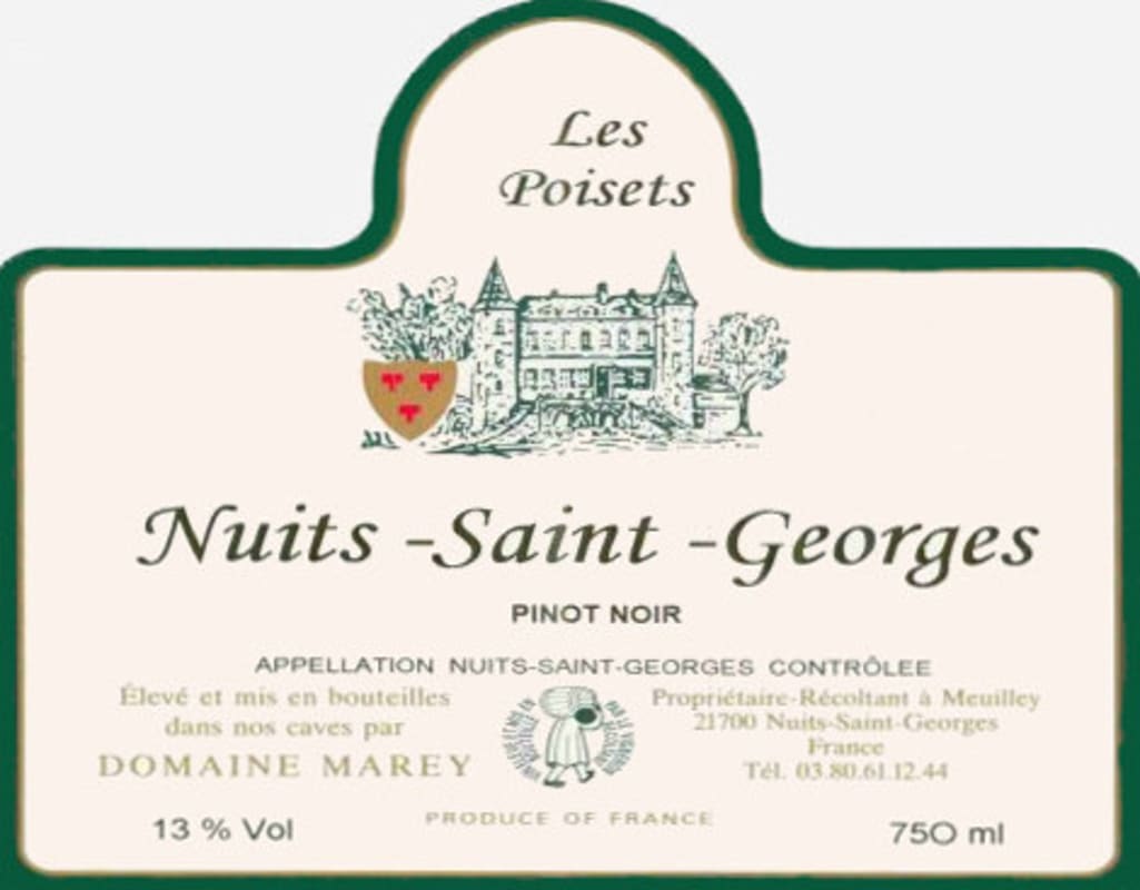 Domaine Marey Nuits-Saint-Georges Les Poisets 2006 Front Label